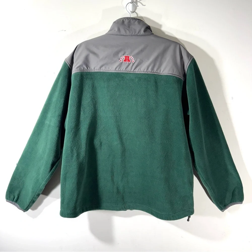NFL Green and Gray New York Jets Full Zip Fleece Jacket - Picture 7 of 12